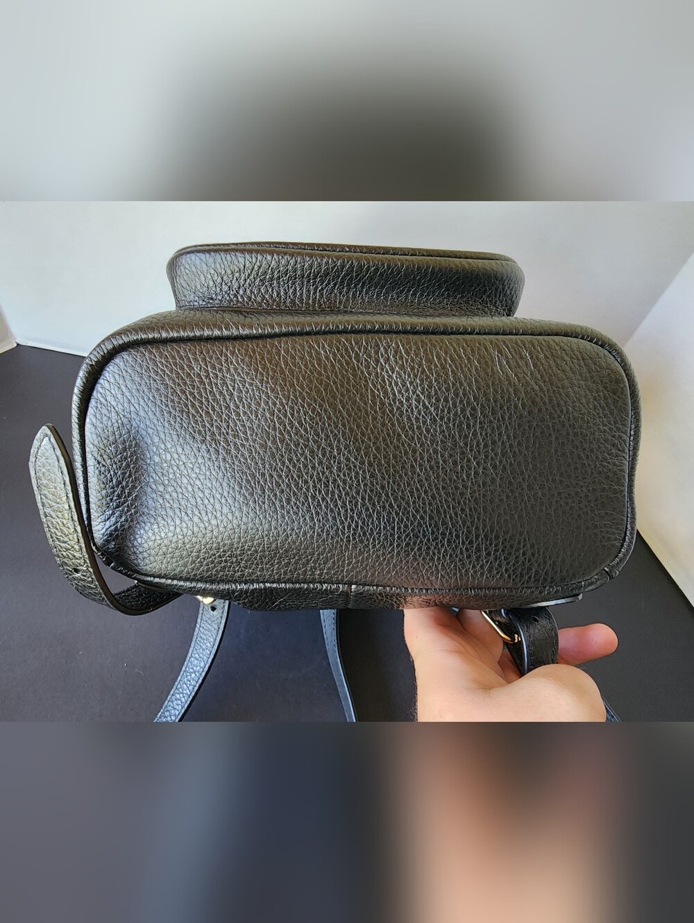 Coach Mini Pennie Black Leather Back Pack, EUC, 2021, $328 MSRP - Picture 3 of 6